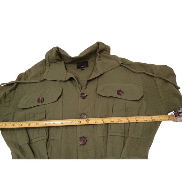Lumiere Boiler Long Jumpsuit Size S Olive Cargo Gorp Safari Charlie's Angels - Picture 10 of 16
